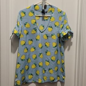Lemon blouse sz large